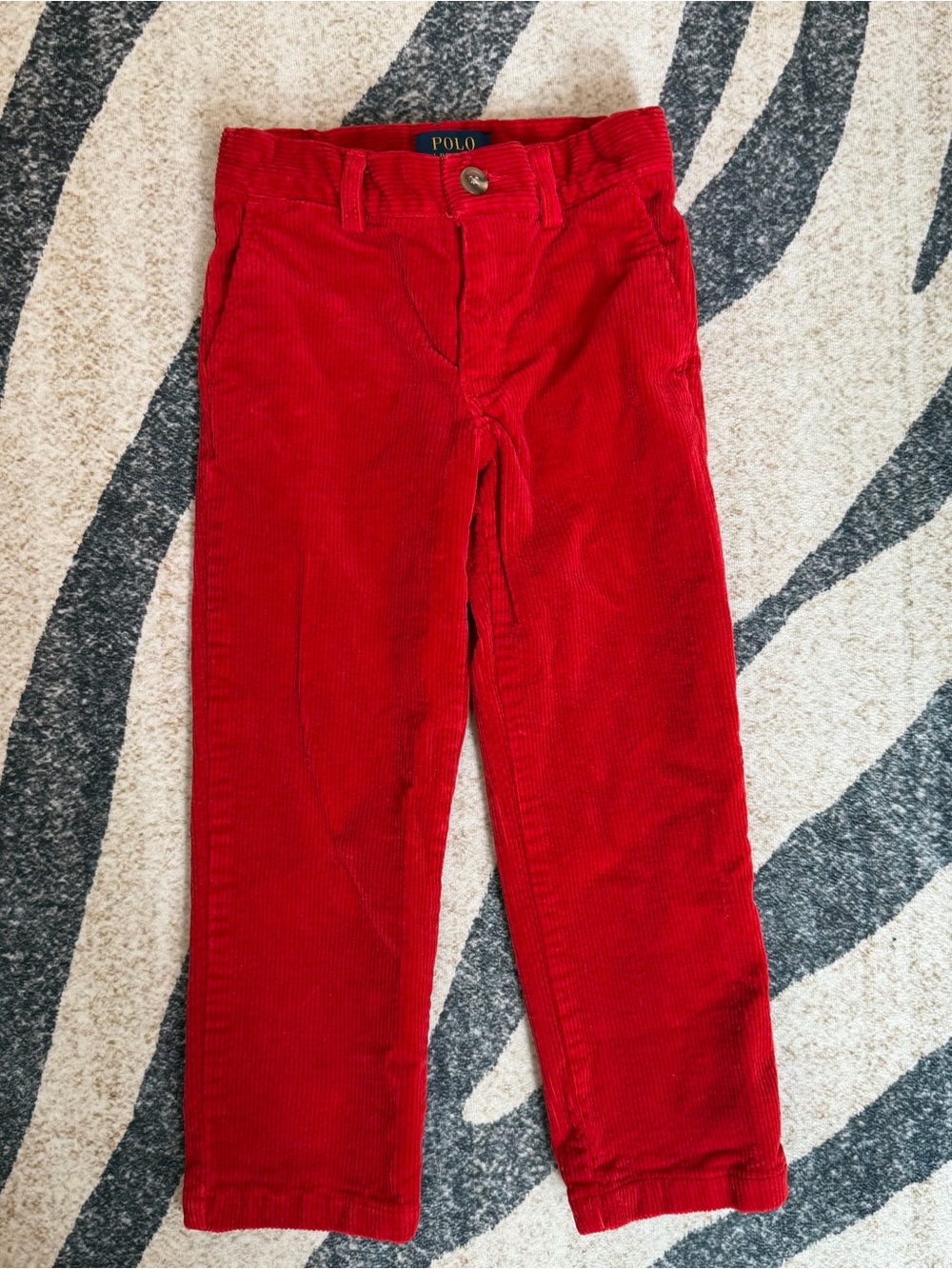 Polo Ralph Lauren 4T Toddler Boy Red Corduroy Pants Fall Winter Classic